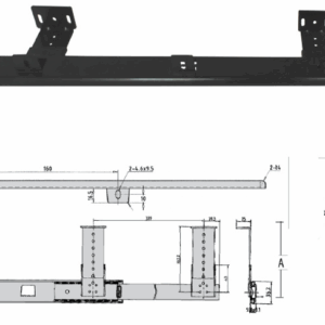 FRMSAET Heavy Duty 12/14/16/18 inches Thickness Steel Construction Ball Bearing Keyboard Slides Keyboard Drawer Slides Tray Accessories Cabinet Furniture Hardware Rails (16 inches, Black)