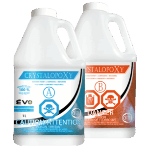 CRYSTALOPOXY - Époxy de finition - ÉVO - Kit - Petit
