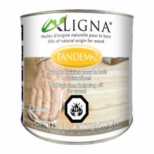 TANDEM-2 - Huile de Finition Multisurface Incolore – LIGNA - 237 mL