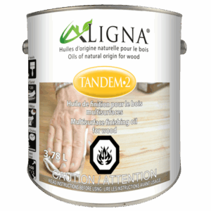 TANDEM-2 - Huile de Finition Multisurface Incolore – LIGNA - 3.78 L