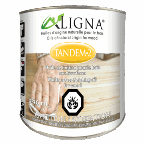 TANDEM-2 - Huile de Finition Multisurface Incolore – LIGNA - 946 mL