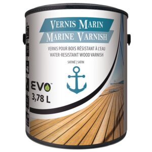 VERNIS MARIN - Vernis pour Bois Résistant à l'Eau - EVO