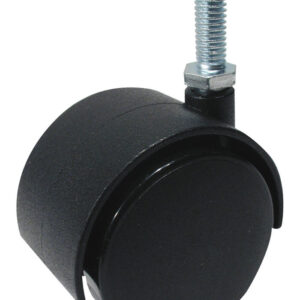 Roulettes jumelées pour meubles - avec tige filetée