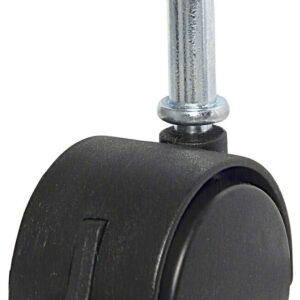 Roulettes jumelées pour meubles - tige à bois