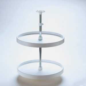 Ensemble "Lazy Susan" de 2 plateaux ronds