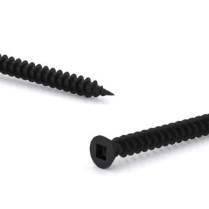 Vis à cloisons sèches de 1 5/8 po, tête plate de finition, embout carré, filet fin, pointe type S